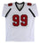 Warren Sapp"HOF 13" Authentic Signed White Pro Style Jersey BAS Witnessed - 757 Sports Collectibles