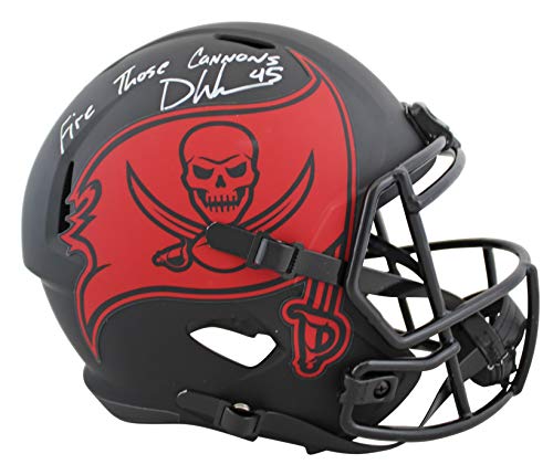 Buccaneers Devin White"FTC" Signed Eclipse Full Size Speed Rep Helmet BAS Wit - 757 Sports Collectibles