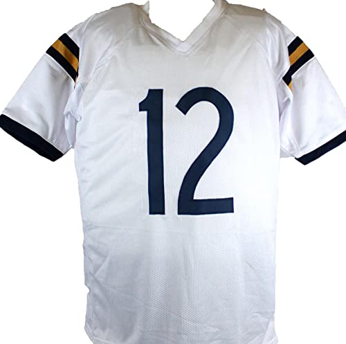 Roger Staubach Signed White College Style Jersey w/Insc.-Beckett W Hologram Silver - 757 Sports Collectibles