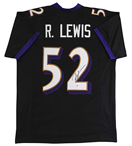 Ray Lewis Authentic Signed Black Pro Style Jersey Autographed PSA Or BAS Wit - 757 Sports Collectibles