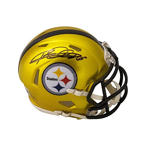 Rod Woodson Autographed Pittsburgh Flash Mini Football Helmet - BAS (Black Ink) - 757 Sports Collectibles