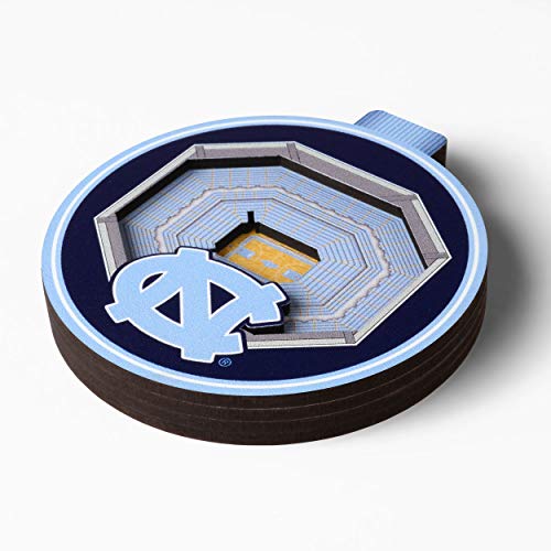 YouTheFan NCAA North Carolina Tar Heels 3D StadiumView Ornament - Dean E. Smith Center - 757 Sports Collectibles