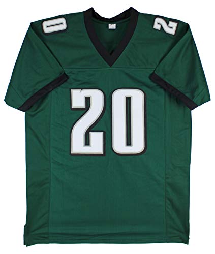 Eagles Brian Dawkins Authentic Signed Green Jersey Autographed BAS Witnessed - 757 Sports Collectibles