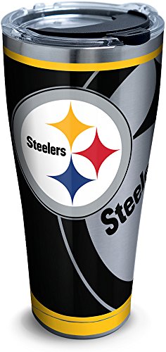 Tervis Triple Walled NFL Pittsburgh Steelers Insulated Tumbler Cup Keeps Drinks Cold & Hot, 30oz - Stainless Steel, Rush - 757 Sports Collectibles