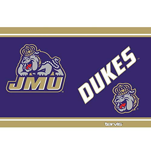Tervis Triple Walled James Madison University JMU Dukes Insulated Tumbler Cup Keeps Drinks Cold & Hot, 30oz - Stainless Steel, Campus - 757 Sports Collectibles