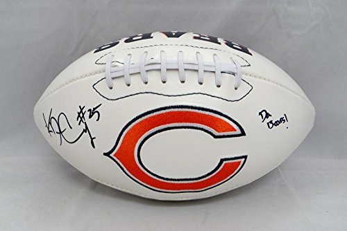 Ka'Deem Carey Autographed Chicago Bears Logo Football W/ Da Bears- JSA W Auth