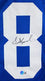 Sterling Shepard Autographed Blue Pro Style Jersey- Beckett W Black 8 - 757 Sports Collectibles