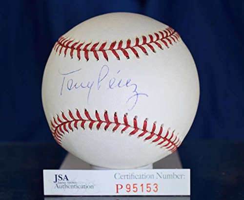 TONY PEREZ JSA HAND SIGNED MAJOR LEAGUE AUTOGRAPH BASEBALL AUTHENTIC