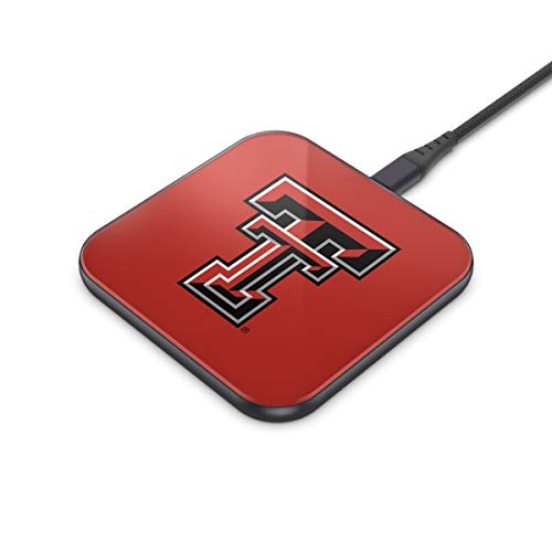 NCAA Texas Tech Red Raiders Wireless Charging Pad, White - 757 Sports Collectibles