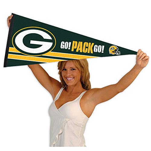 WinCraft Green Bay Packers Go Pack Go Pennant Banner Flag - 757 Sports Collectibles