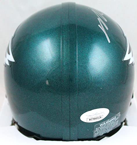 Michael Vick Autographed Philadelphia Eagles Mini Helmet-JSA W Silver - 757 Sports Collectibles