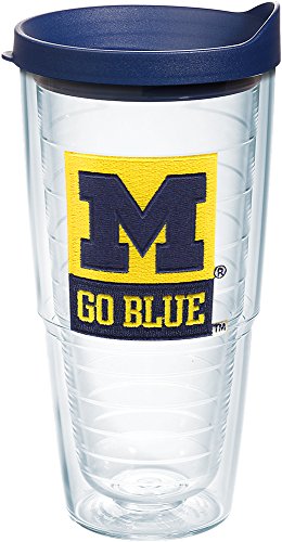 Tervis Made in USA Double Walled University of Michigan UM Wolverines Insulated Tumbler Cup Keeps Drinks Cold & Hot, 24oz, Go Blue - 757 Sports Collectibles