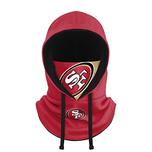 FOCO San Francisco 49ers NFL Drawstring Hooded Gaiter - 757 Sports Collectibles