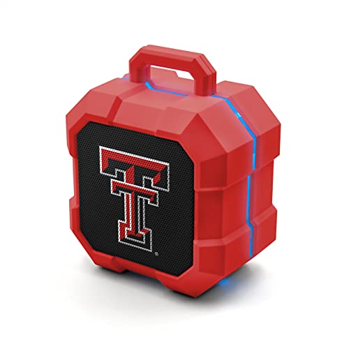 NCAA Texas Tech Red Raiders Shockbox LED Wireless Bluetooth Speaker, Team Color - 757 Sports Collectibles