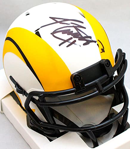 Jim Everett Autographed Los Angeles Rams Lunar Mini Helmet- JSA W Auth - 757 Sports Collectibles