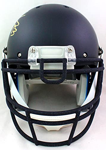 Chase Claypool Signed Notre Dame Blue Alternate Authentic FS Helmet-Beckett W Gold - 757 Sports Collectibles