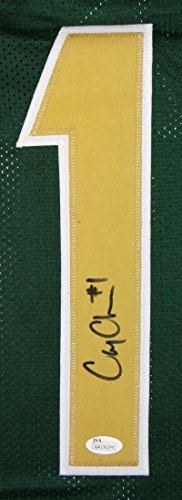 Corey Coleman Autographed Green College Style Jersey- JSA Witnessed Auth - 757 Sports Collectibles