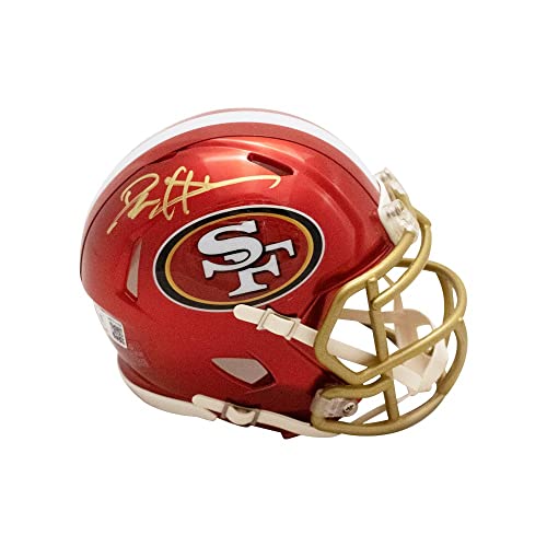 Deion Sanders Autographed San Francisco Flash Mini Football Helmet - BAS (Gold Ink) - 757 Sports Collectibles