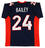 Champ Bailey Authentic Signed Navy Blue Pro Style Jersey BAS Witnessed - 757 Sports Collectibles