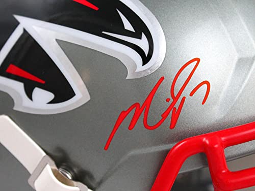 Michael Vick Autographed Atlanta Falcons F/S Flash Speed Helmet-Beckett W Hologram Red - 757 Sports Collectibles