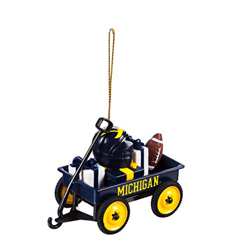 Team Sports America Team Wagon Ornament, University of Michigan - 757 Sports Collectibles