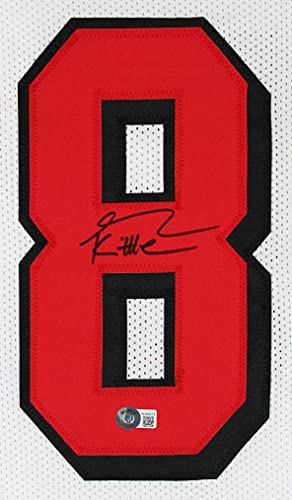 George Kittle Authentic Signed White Pro Style Jersey w/Dropshadow BAS Witness - 757 Sports Collectibles