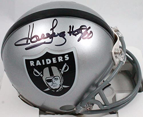 Howie Long Autographed Oakland Raiders Mini Helmet w/HOF-Beckett W Hologram Black - 757 Sports Collectibles