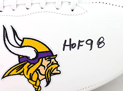 Paul Krause Autographed Minnesota Vikings Logo Football W/HOF- Beckett W Black - 757 Sports Collectibles