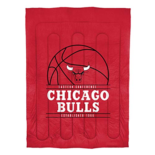 NORTHWEST NBA Chicago Bulls Comforter and Sham Set, Twin, Reverse Slam - 757 Sports Collectibles