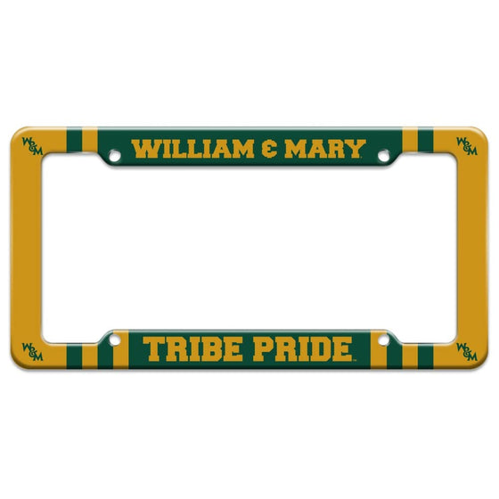 College of William & Mary Logo License Plate Tag Frame - 757 Sports Collectibles