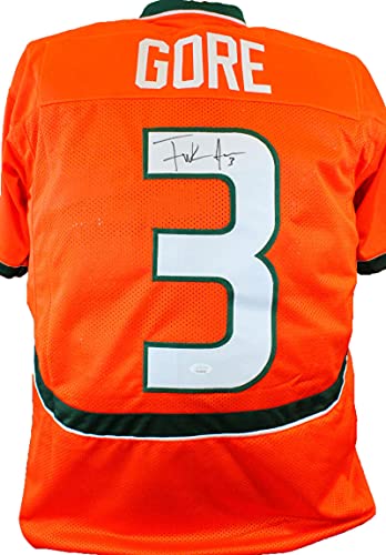 Frank Gore Autographed Orange College Style Jersey- JSA W Authenticated Black - 757 Sports Collectibles