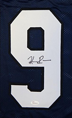 Keenan Reynolds Autographed Navy Blue College Style Jersey- JSA Witnessed Auth - 757 Sports Collectibles