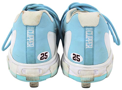 D-Backs Archie Bradley Signed 2018 Game Used Blue Nike Air Clipper Cleats BAS - 757 Sports Collectibles