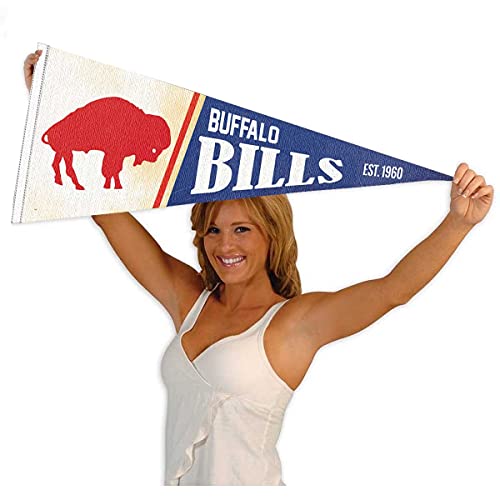 WinCraft Buffalo Bills Throwback Vintage Retro Pennant Flag - 757 Sports Collectibles