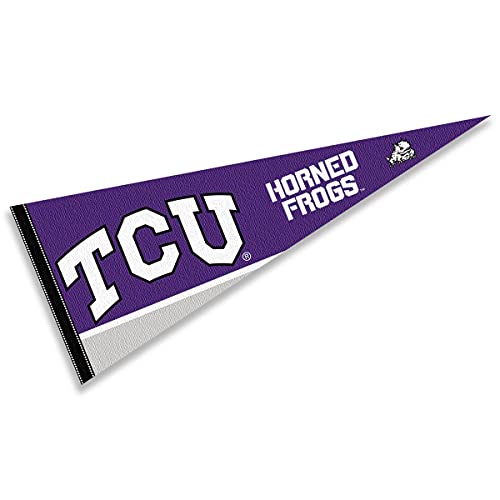 College Flags & Banners Co. TCU Pennant Full Size Felt - 757 Sports Collectibles