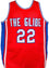 Clyde Drexler Autographed Red College Style Jersey- JSA Witnessed Black - 757 Sports Collectibles