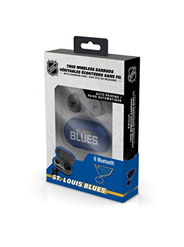 NHL St. Louis Blues True Wireless Earbuds, Team Color - 757 Sports Collectibles