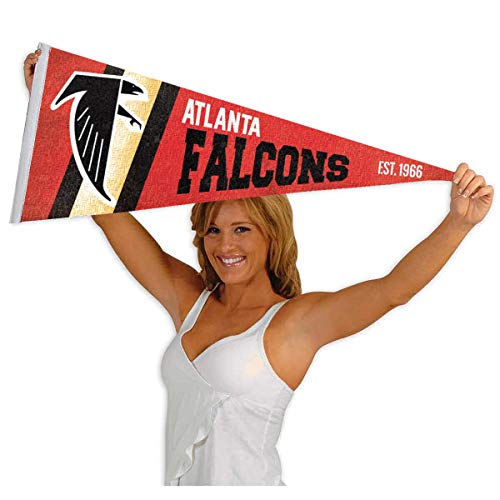 WinCraft Atlanta Falcons Throwback Vintage Retro Pennant Flag - 757 Sports Collectibles