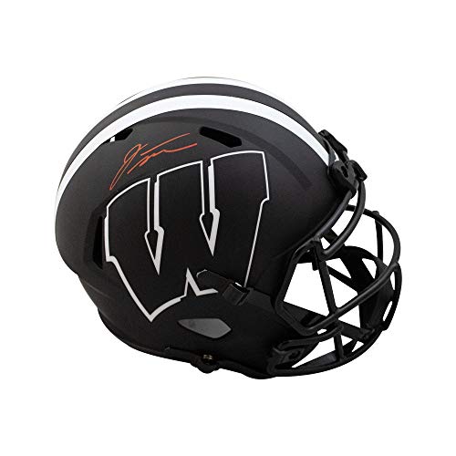 Jonathan Taylor Autographed Wisconsin Eclipse Replica Full-Size Football Helmet - Fanatics (Red Ink) - 757 Sports Collectibles