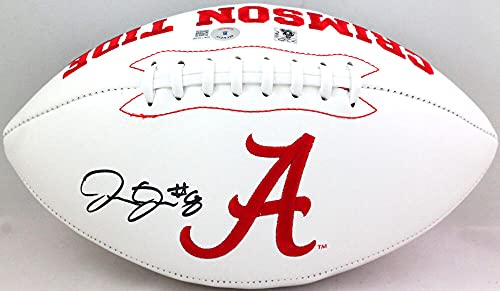 Josh Jacobs Autographed Alabama Crimson Tide Logo Football- Beckett W Black - 757 Sports Collectibles