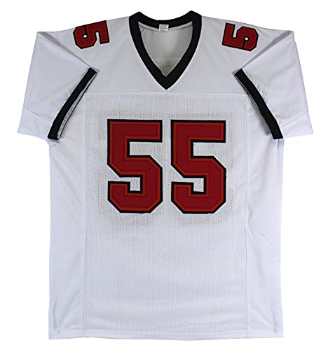 Derrick Brooks Authentic Signed White Pro Style Jersey Autographed BAS Witnessed - 757 Sports Collectibles