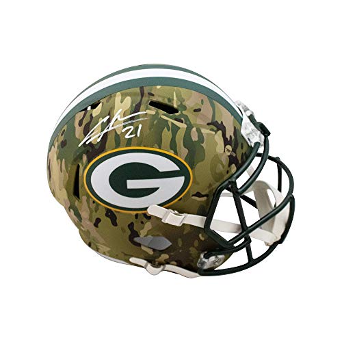 Charles Woodson Autographed Packers Camo Replica Full-Size Football Helmet - Fanatics - 757 Sports Collectibles