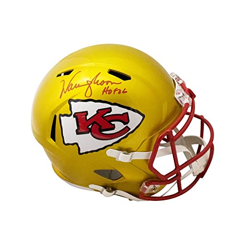 Warren Moon HOF Autographed Kansas City Flash Replica Full-Size Football Helmet - BAS (Red Ink) - 757 Sports Collectibles