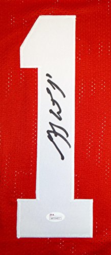 Greg Ward Autographed College Style Red Jersey- JSA Witnessed Authenticated - 757 Sports Collectibles