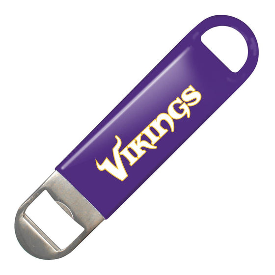 NFL Minnesota Vikings Vinyl Covered Long Neck Bottle Opener - 757 Sports Collectibles