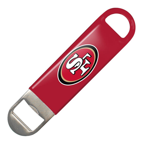 NFL San Francisco 49ers Vinyl Covered Long Neck Bottle Opener - 757 Sports Collectibles