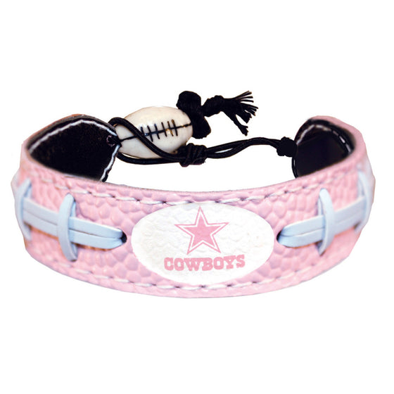 Dallas Cowboys Bracelet Pink Football CO - 757 Sports Collectibles