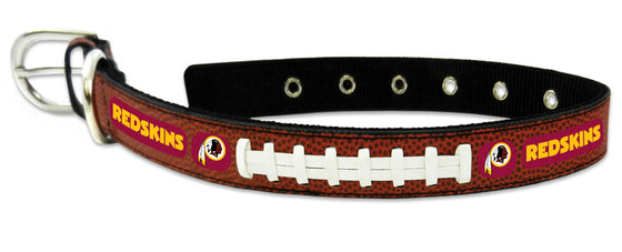 Washington Redskins Pet Collar Leather Classic Football Size Large