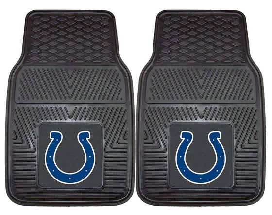 Indianapolis Colts Car Mats Heavy Duty 2 Piece Vinyl (CDG) - 757 Sports Collectibles