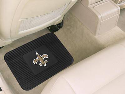 New Orleans Saints Car Mat Heavy Duty Vinyl Rear Seat (CDG) - 757 Sports Collectibles
